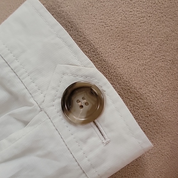 LOFT Cream Trench Coat with Classic Design Size Medium Petite NWT - Picture 9 of 10